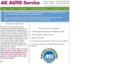 Desktop Screenshot of akautoservice.com