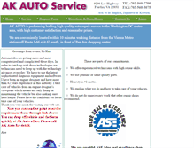 Tablet Screenshot of akautoservice.com